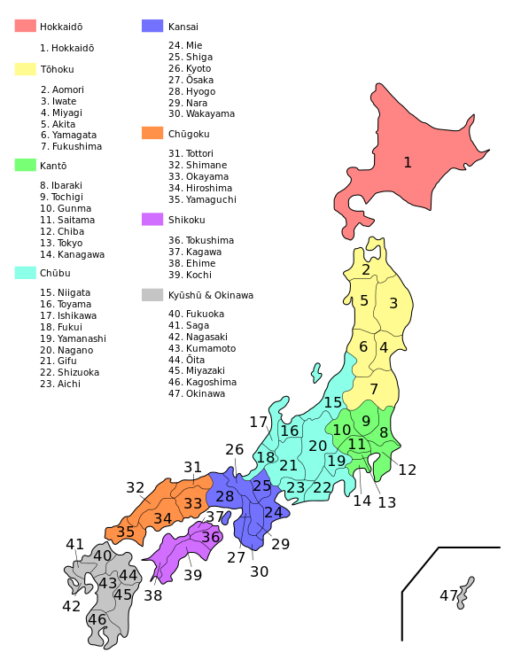 Map of Japan