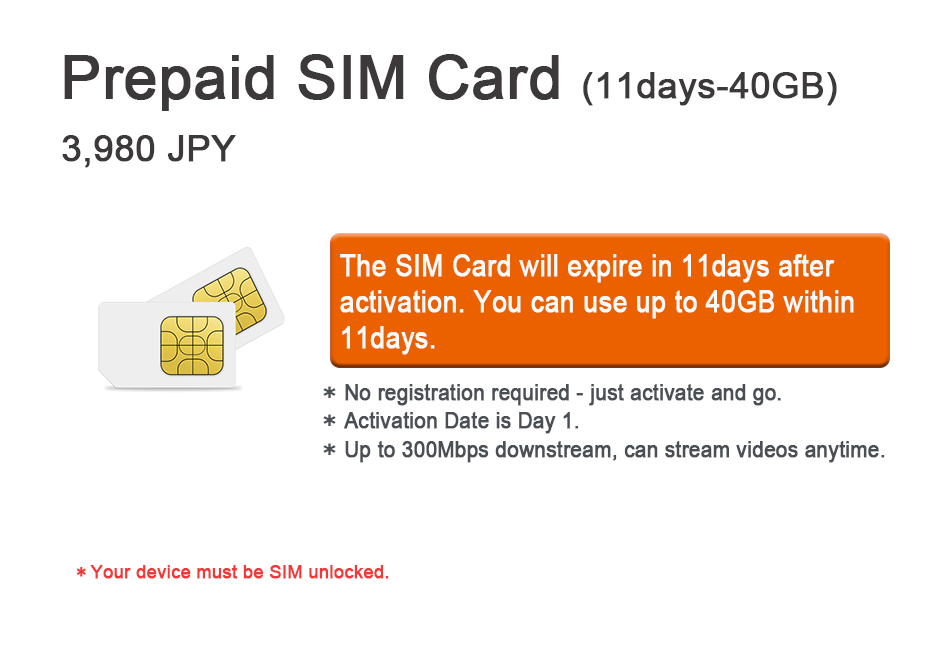 Japan Data Only Sim Card